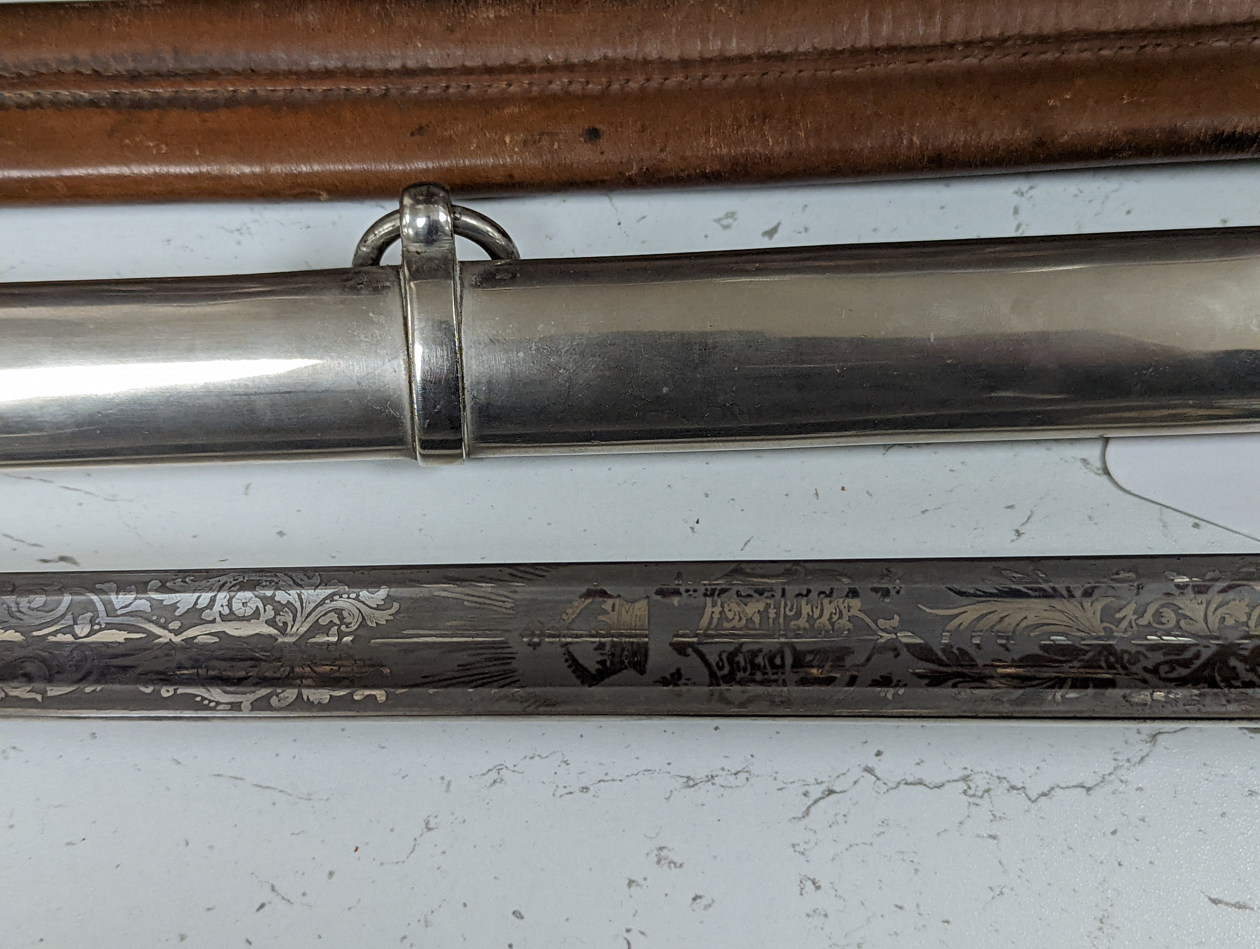 An Edward VII officer’s dress sword - 103cm long